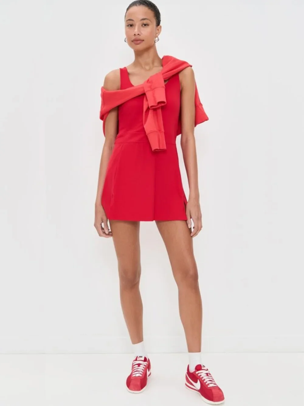 Splits59 Martina Rigor Mini Dress in Red, S NWT - Picture 7 of 16